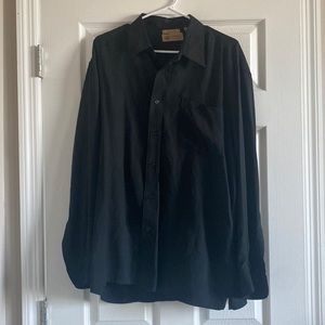 Lord & Taylor 100% pure silk petite button down shirt